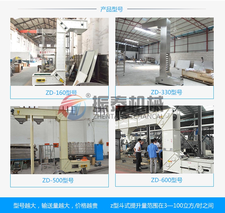 Z型斗式提升机型号