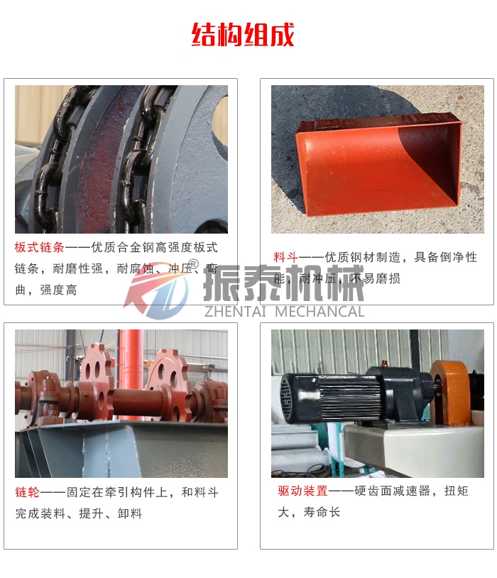 矿粉NE斗式提升机结构组成